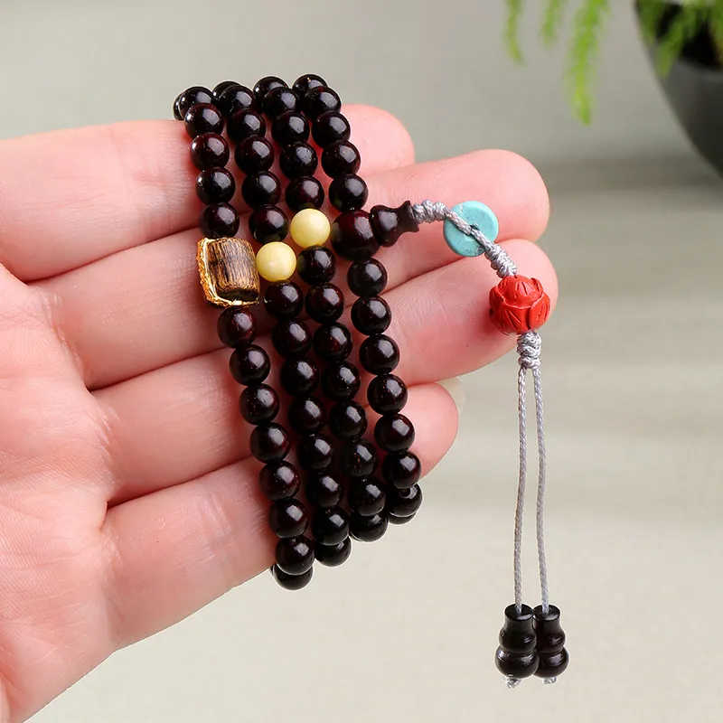 Moon Seal Hundred Rivers Rosewood Bracelets Unisex-2
