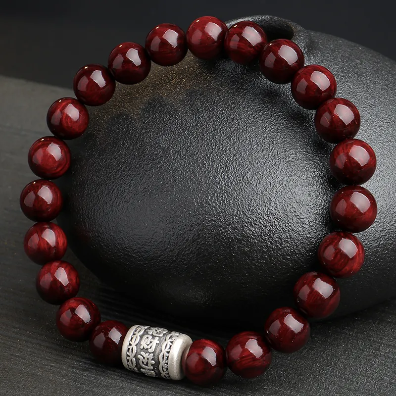 Moon Seal Hundred Rivers Rosewood Precious Wood Bracelets Unisex-4