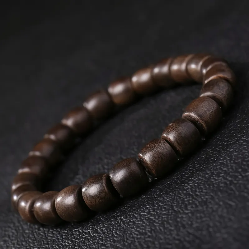 Moon Seal Hundred Rivers Agarwood Precious Wood Bracelets Unisex-3