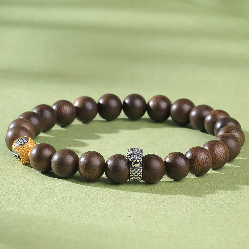 Moon Seal Hundred Rivers Fragrance Agarwood Bracelets Unisex-3