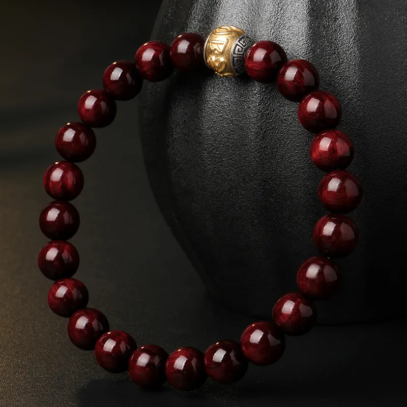 Moon Seal Hundred Rivers Rosewood Precious Wood Bracelets Unisex-4