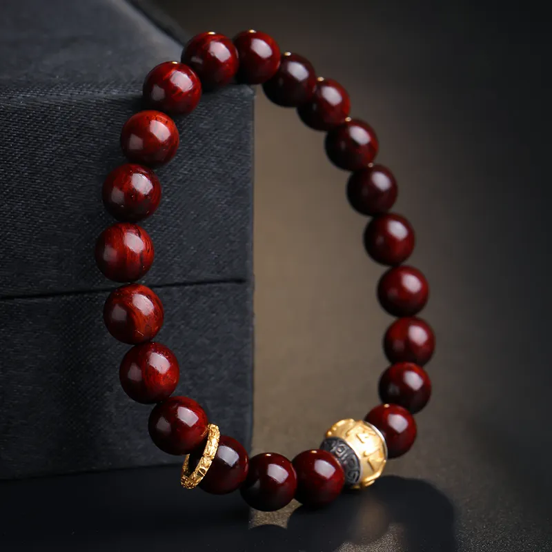 Moon Seal Hundred Rivers Rosewood Wooden Bracelets Unisex-5