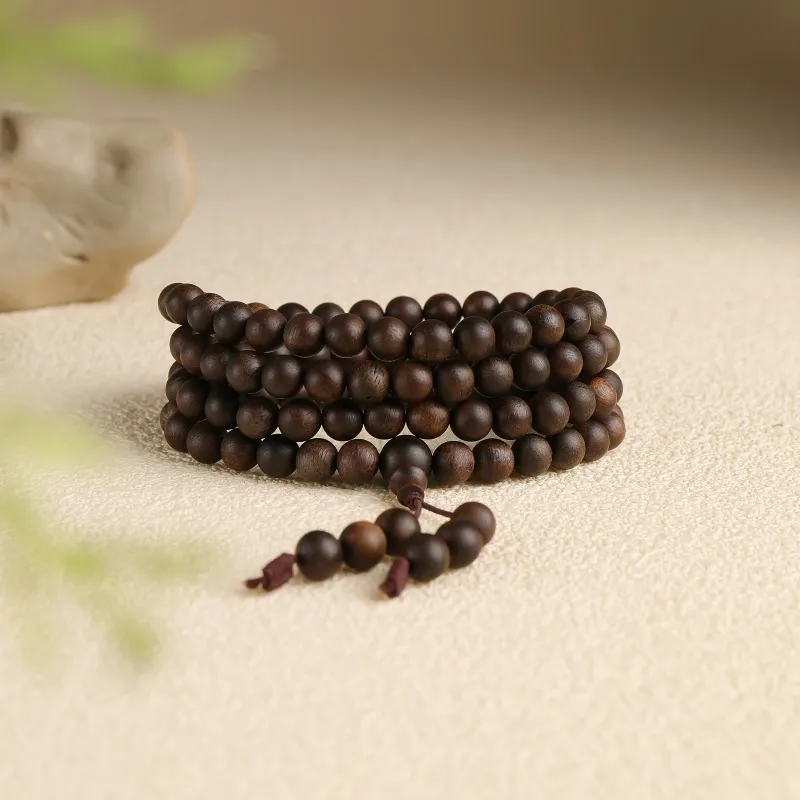 Moon Seal Hundred Rivers Fragrance Agarwood Bracelets Unisex-3