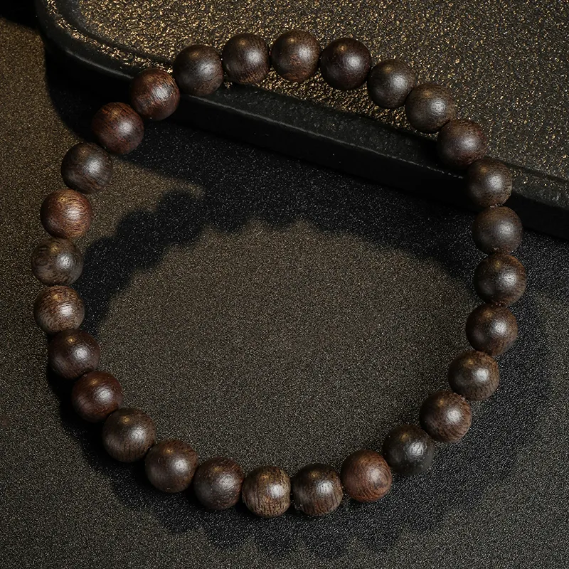 Moon Seal Hundred Rivers Fragrance Agarwood Wooden Bracelets Unisex-4