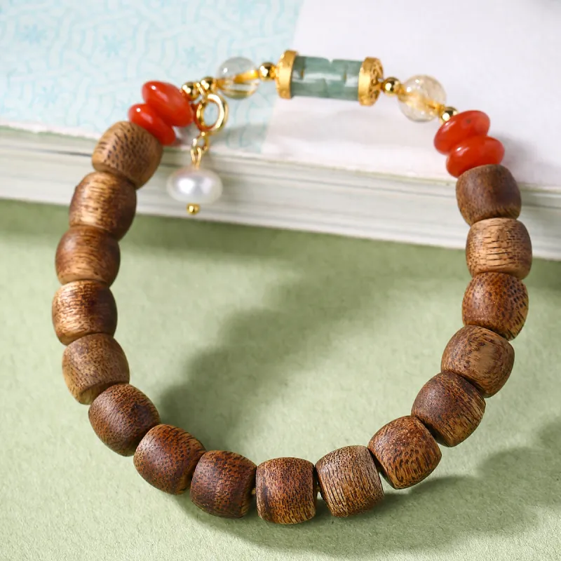 Moon Seal Hundred Rivers Fragrance Agarwood Bracelets Unisex-3