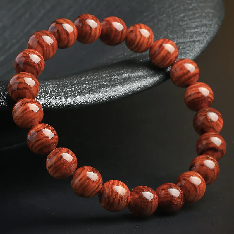Moon Seal Hundred Rivers Huanghuali Precious Wood Bracelets Unisex-4