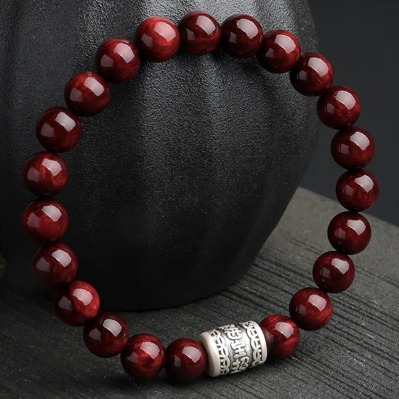 Moon Seal Hundred Rivers Rosewood Precious Wood Bracelets Unisex-5