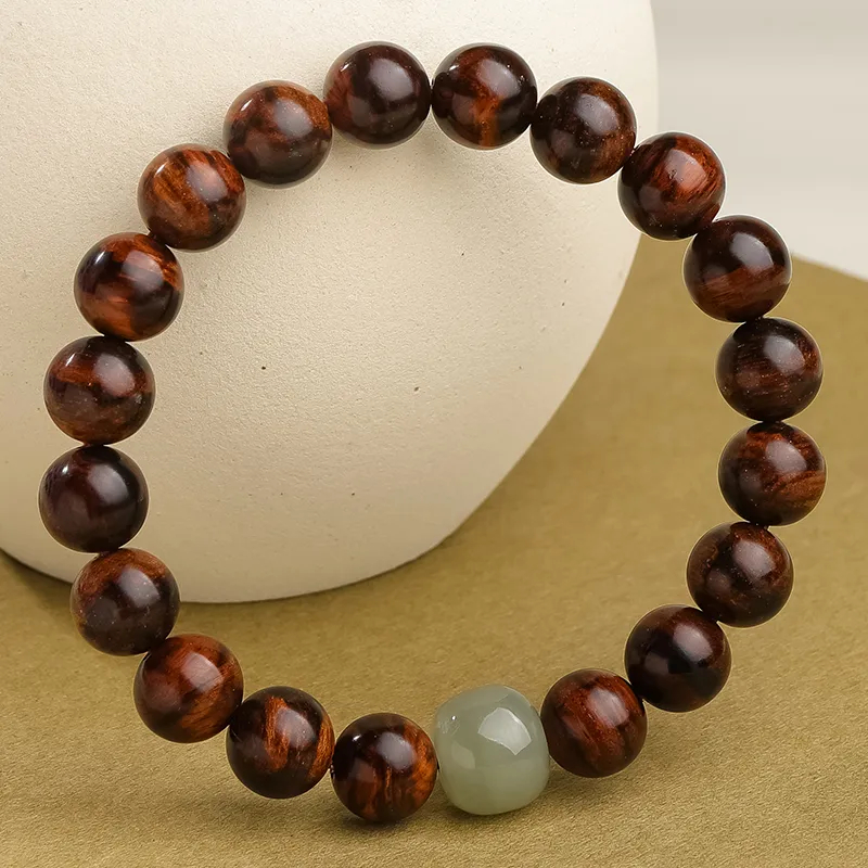 Moon Seal Hundred Rivers Huanghuali Bracelets Unisex-8