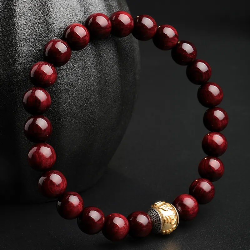 Moon Seal Hundred Rivers Rosewood Precious Wood Bracelets Unisex-5