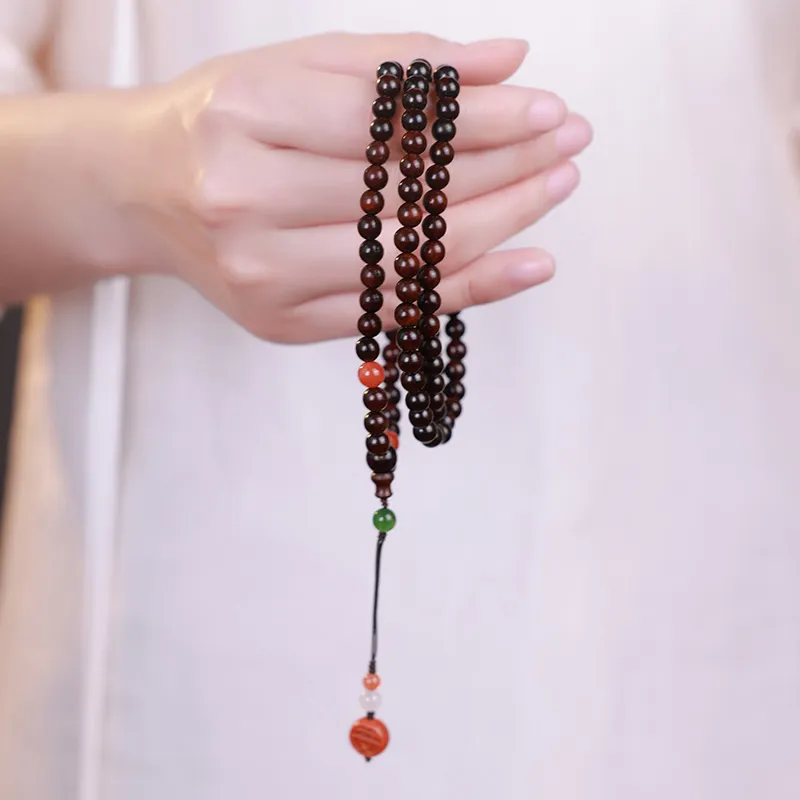 Moon Seal Hundred Rivers Rosewood Bracelets Unisex-5