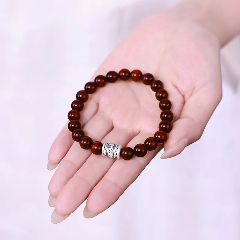 Moon Seal Hundred Rivers Rosewood Precious Wood Bracelets Unisex-2