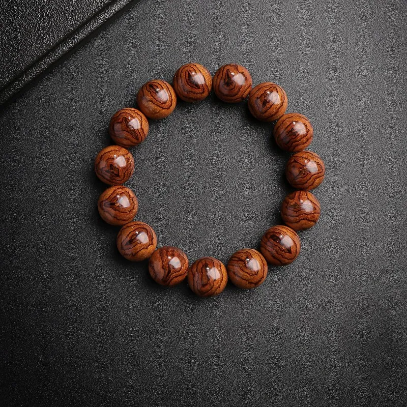 Moon Seal Hundred Rivers Huanghuali Bracelets Unisex-2