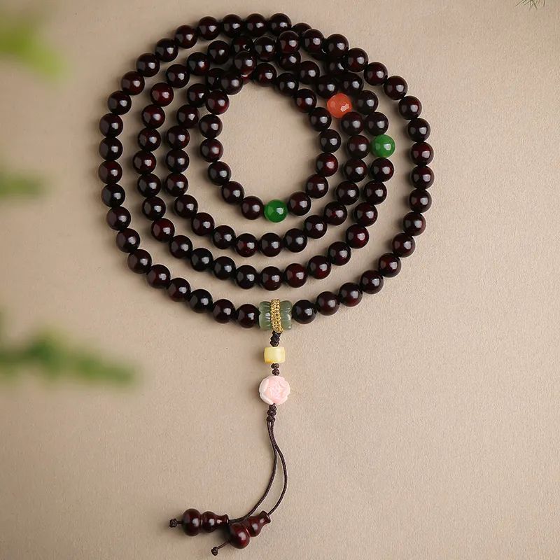 Moon Seal Hundred Rivers Rosewood Bracelets Unisex-1