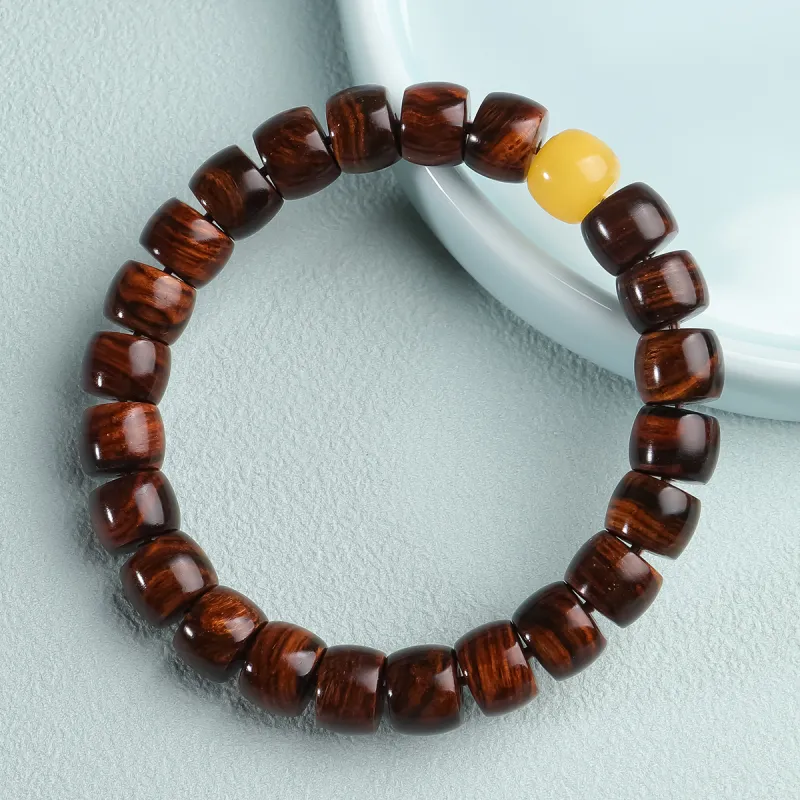 Moon Seal Hundred Rivers Huanghuali Bracelets Unisex-1