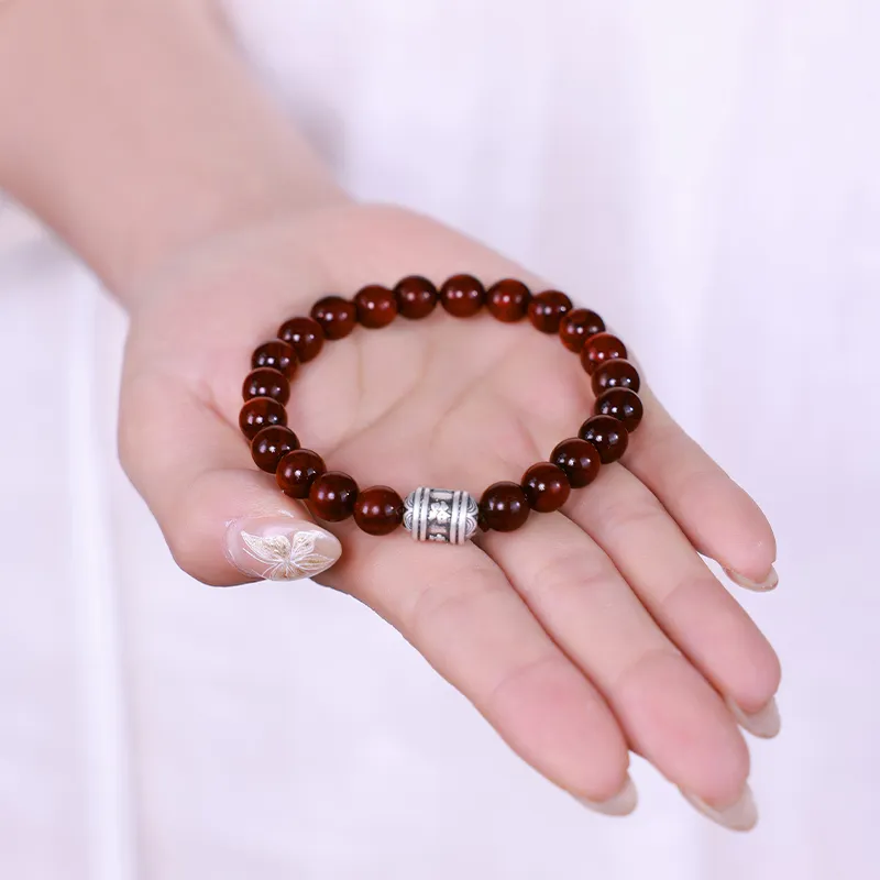 Moon Seal Hundred Rivers Rosewood Precious Wood Bracelets Unisex-3