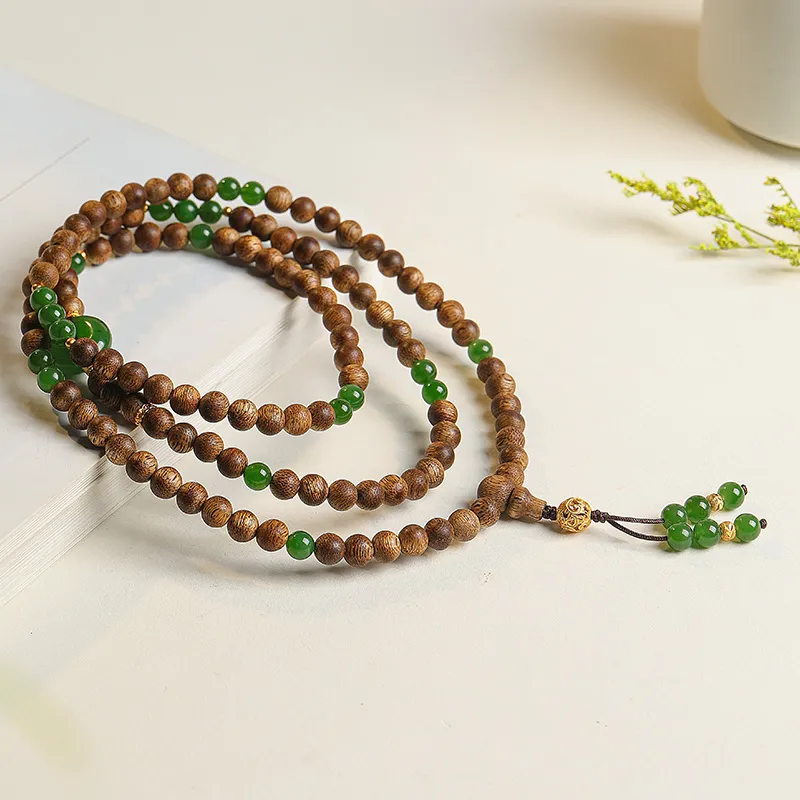 Moon Seal Hundred Rivers Fragrance Agarwood Bracelets Unisex-4
