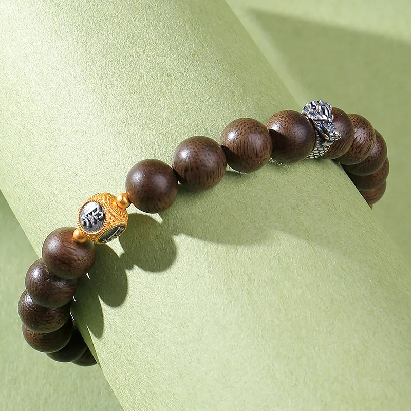 Moon Seal Hundred Rivers Fragrance Agarwood Bracelets Unisex-4
