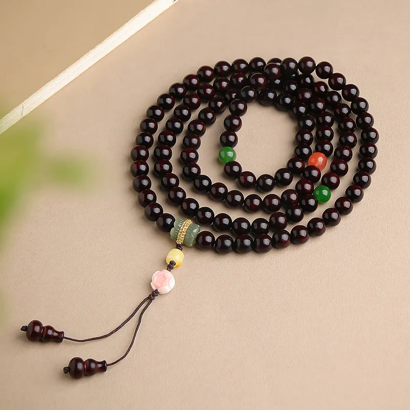 Moon Seal Hundred Rivers Rosewood Bracelets Unisex-4
