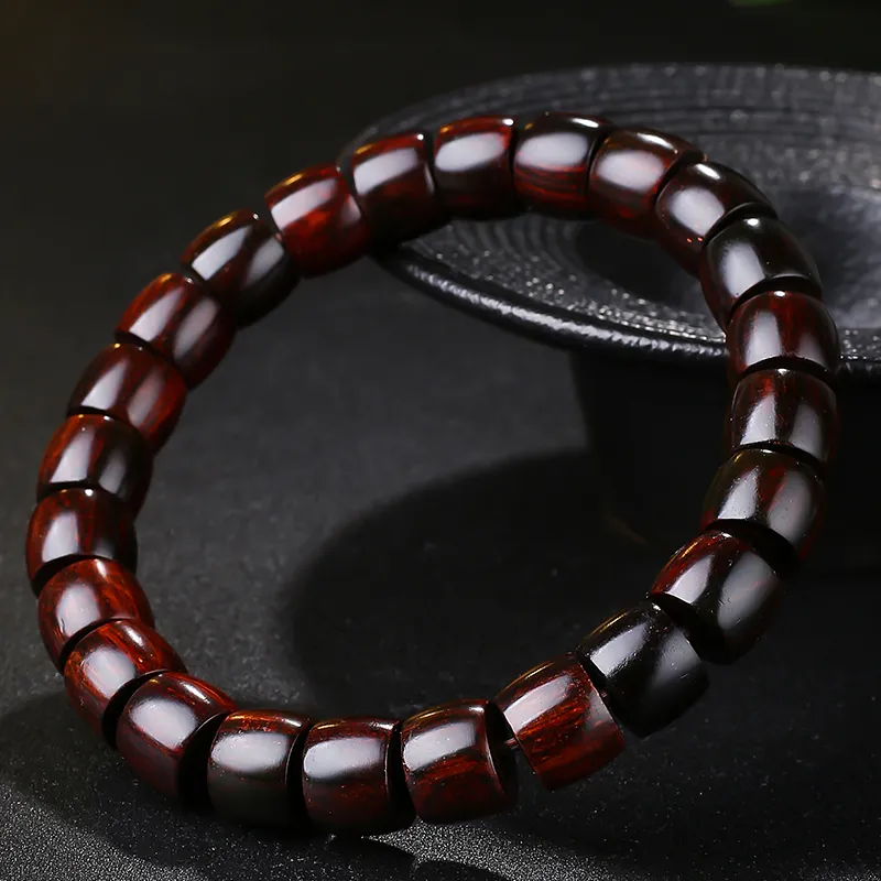 Moon Seal Hundred Rivers Huanghuali Precious Wood Bracelets Unisex-4