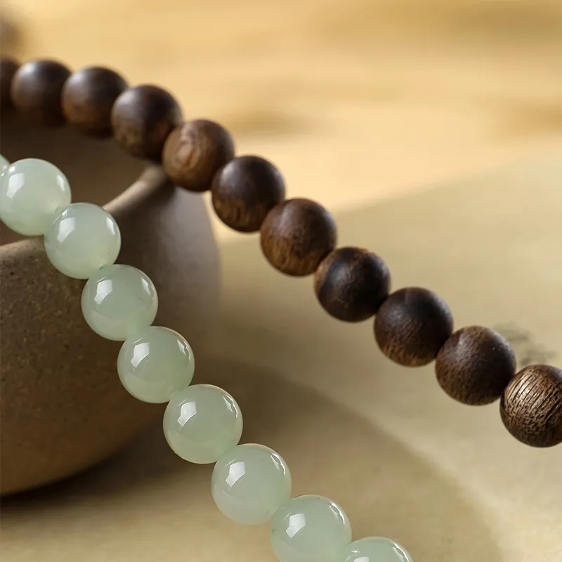 Moon Seal Hundred Rivers Fragrance Agarwood Bracelets Unisex-2
