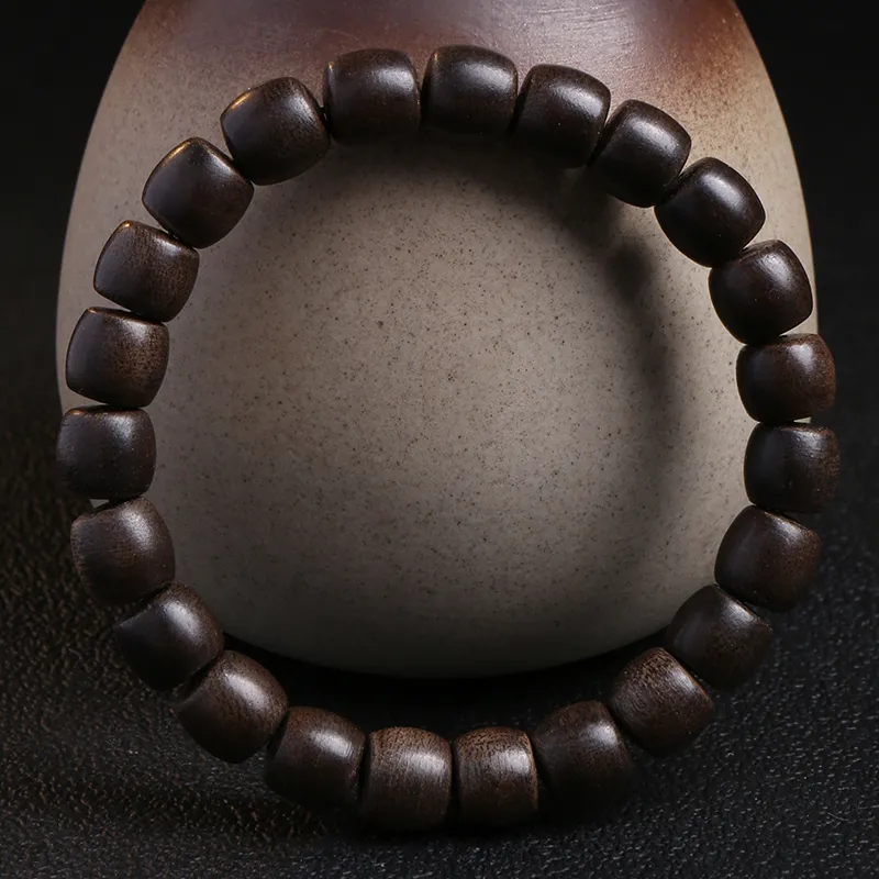 Moon Seal Hundred Rivers Agarwood Precious Wood Bracelets Unisex-1
