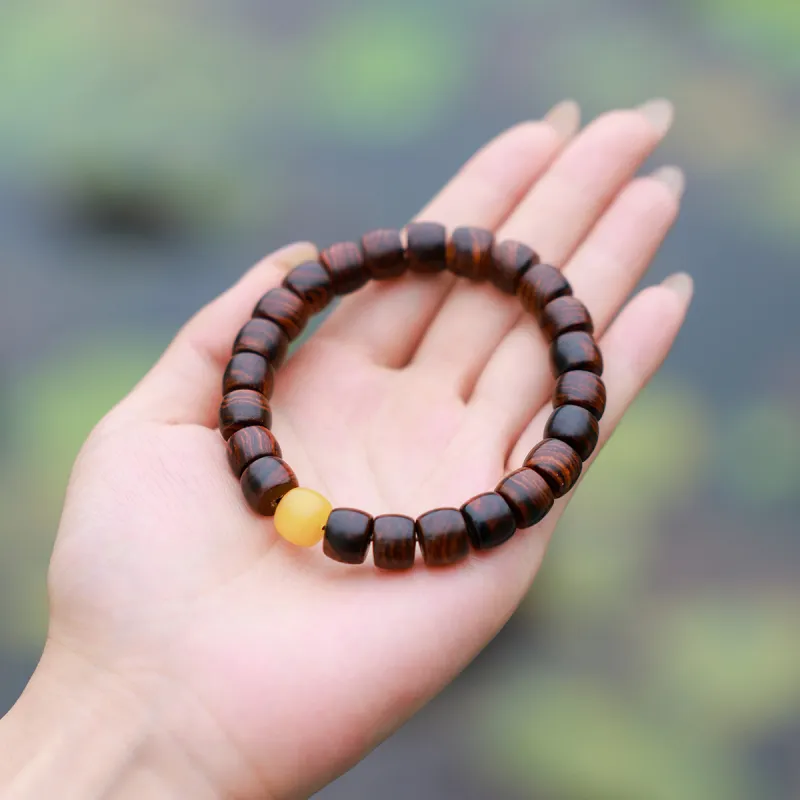 Moon Seal Hundred Rivers Huanghuali Bracelets Unisex-6