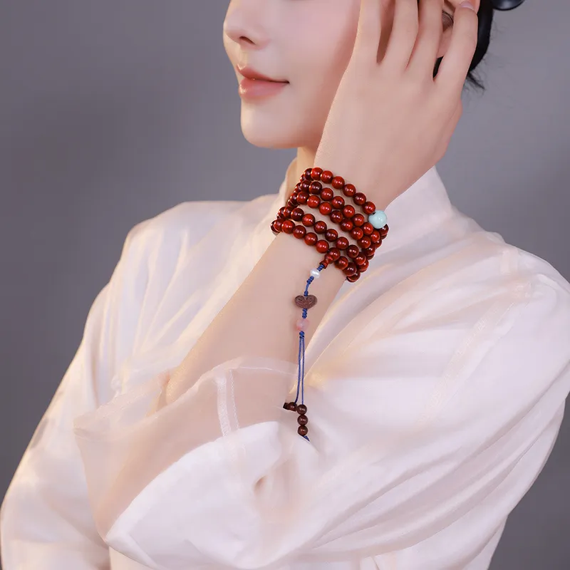 Moon Seal Hundred Rivers Rosewood Bracelets Unisex-6