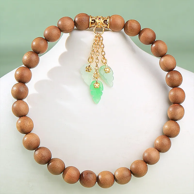 Moon Seal Hundred Rivers Laoshan Sandalwood Bracelets Unisex-1