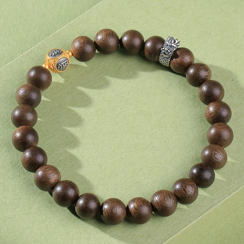 Moon Seal Hundred Rivers Fragrance Agarwood Bracelets Unisex-2