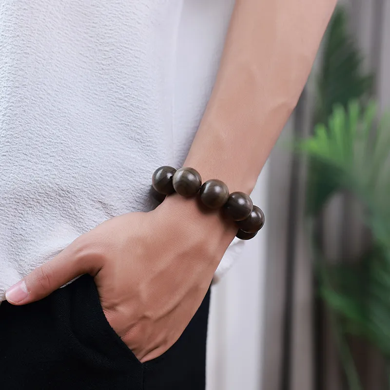 Moon Seal Hundred Rivers Phoebe Zhennan Wooden Bracelets Unisex-5