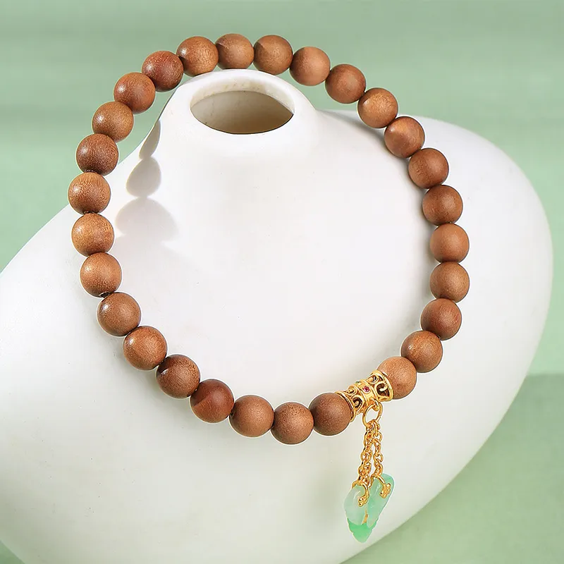 Moon Seal Hundred Rivers Laoshan Sandalwood Bracelets Unisex-2