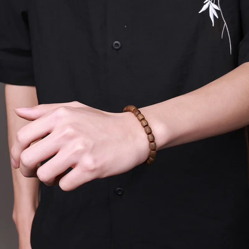 Moon Seal Hundred Rivers Fragrance Agarwood Precious Wood Bracelets Unisex-3