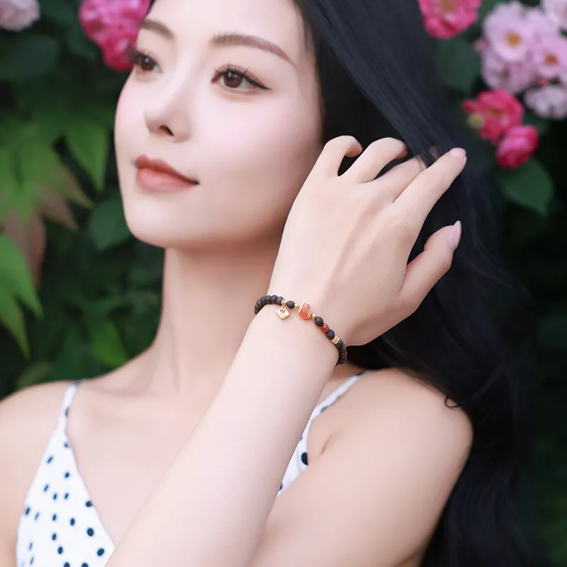 Moon Seal Hundred Rivers Fragrance Agarwood Precious Wood Bracelets Unisex-2