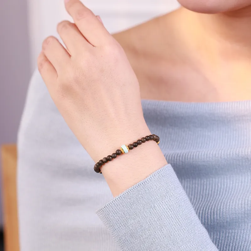 Moon Seal Hundred Rivers Fragrance Agarwood Bracelets Unisex-1