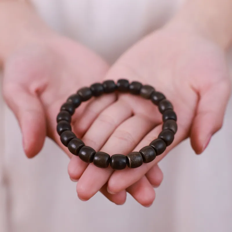 Moon Seal Hundred Rivers Agarwood Precious Wood Bracelets Unisex-7