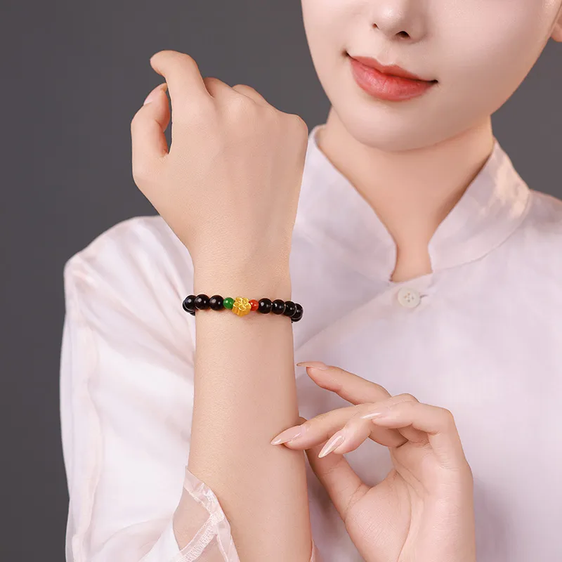 Moon Seal Hundred Rivers Rosewood Bracelets Unisex-4