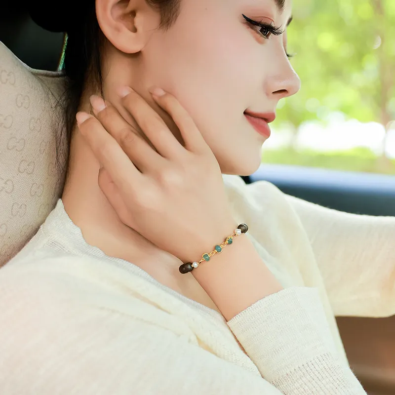 Moon Seal Hundred Rivers Fragrance Agarwood Bracelets Unisex-1