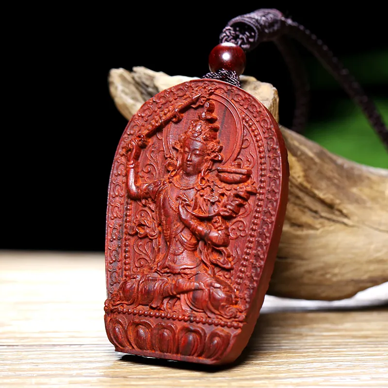 Moon Seal Hundred Rivers Rosewood Pendants Unisex-1