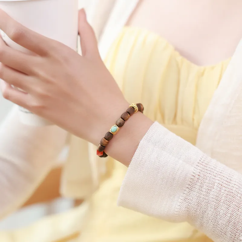 Moon Seal Hundred Rivers Fragrance Agarwood Bracelets Unisex-5