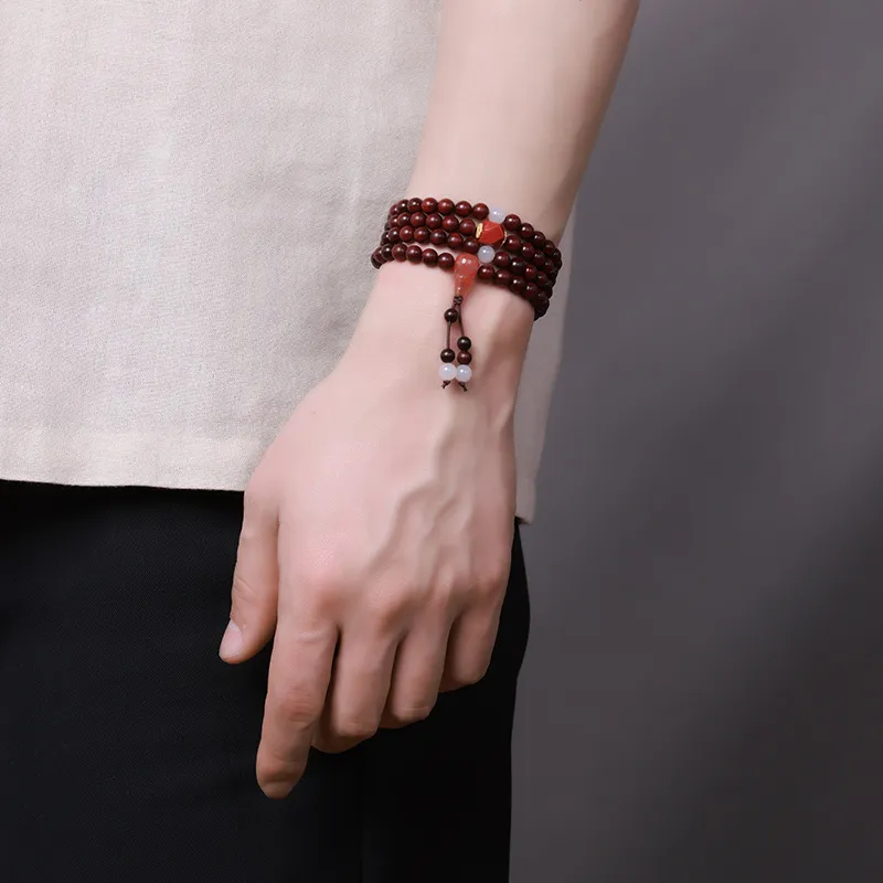 Moon Seal Hundred Rivers Rosewood Bracelets Unisex-5