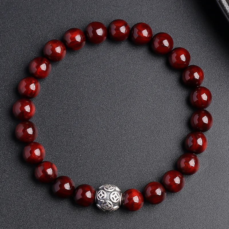 Moon Seal Hundred Rivers Rosewood Precious Wood Bracelets Unisex-6