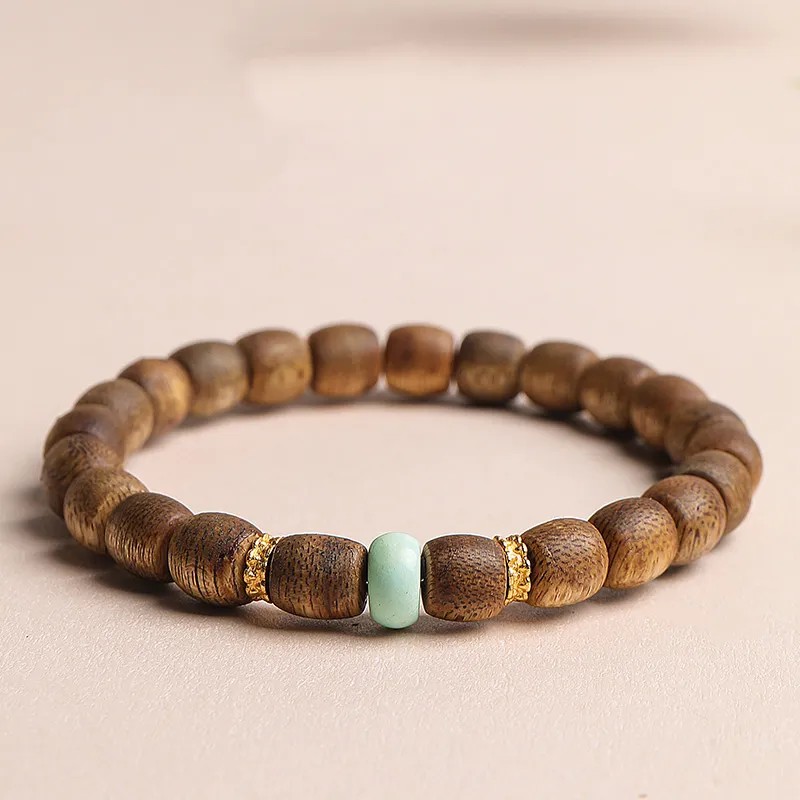 Moon Seal Hundred Rivers Fragrance Agarwood Precious Wood Bracelets Unisex-4