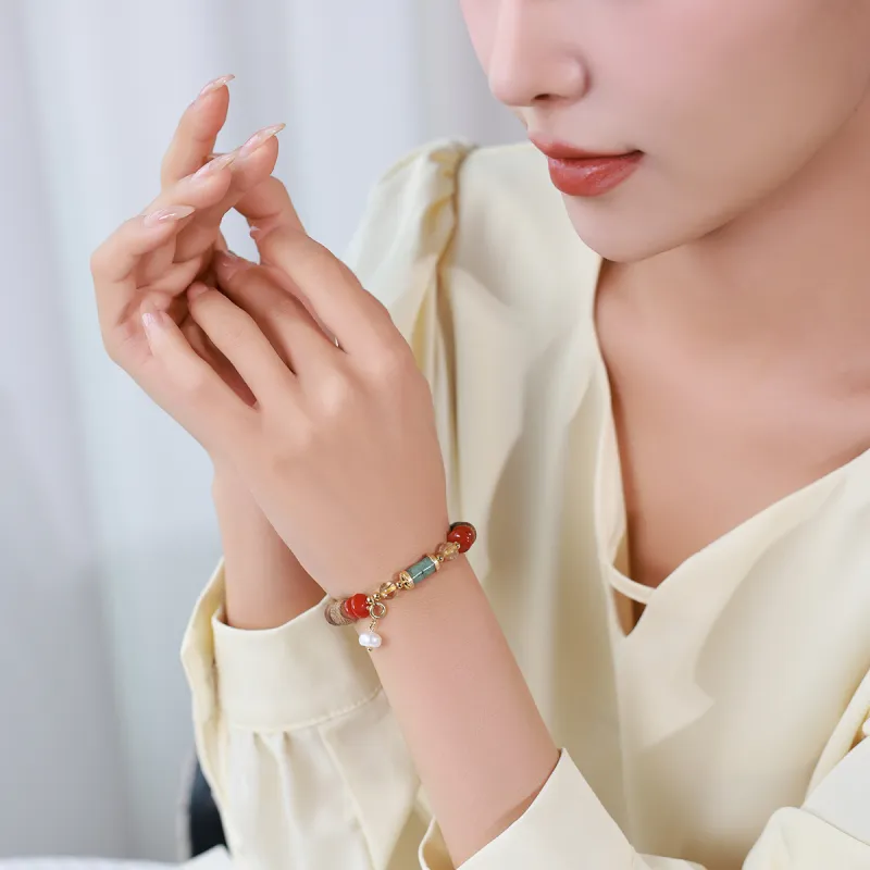 Moon Seal Hundred Rivers Fragrance Agarwood Bracelets Unisex-5