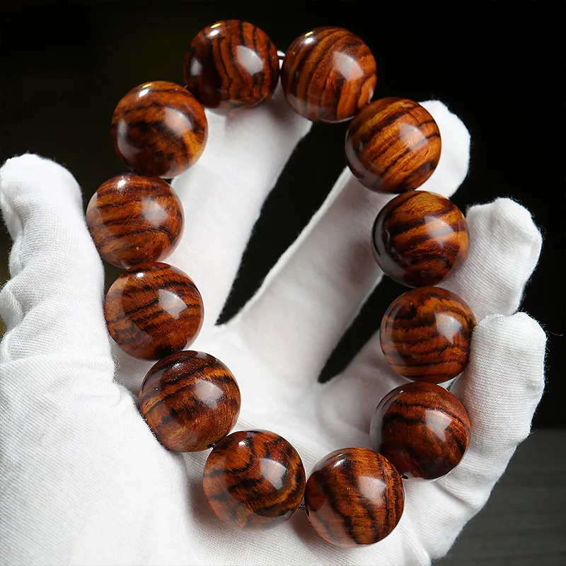 Moon Seal Hundred Rivers Huanghuali Bracelets Unisex-3
