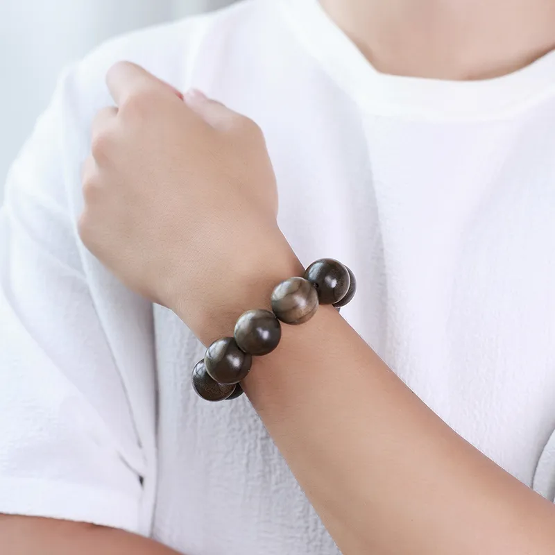 Moon Seal Hundred Rivers Phoebe Zhennan Wooden Bracelets Unisex-6