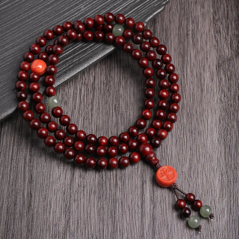 Moon Seal Hundred Rivers Rosewood Wooden Bracelets Unisex-1