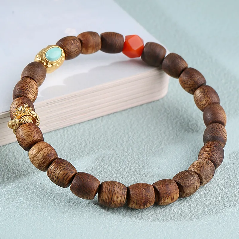 Moon Seal Hundred Rivers Fragrance Agarwood Bracelets Unisex-1