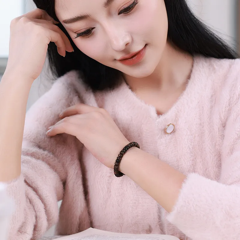 Moon Seal Hundred Rivers Fragrance Agarwood Precious Wood Bracelets Unisex-3