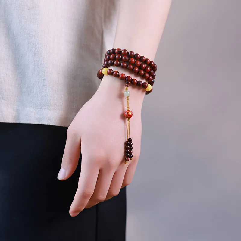 Moon Seal Hundred Rivers Rosewood Bracelets Unisex-5