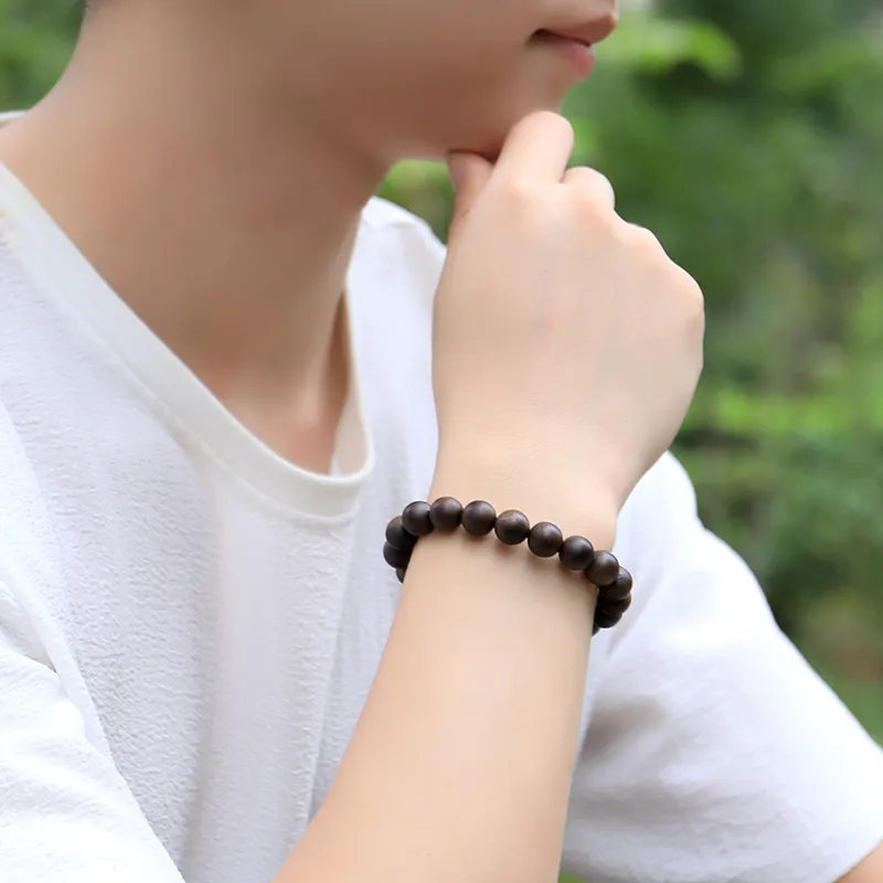 Moon Seal Hundred Rivers Fragrance Agarwood Precious Wood Bracelets Unisex-4